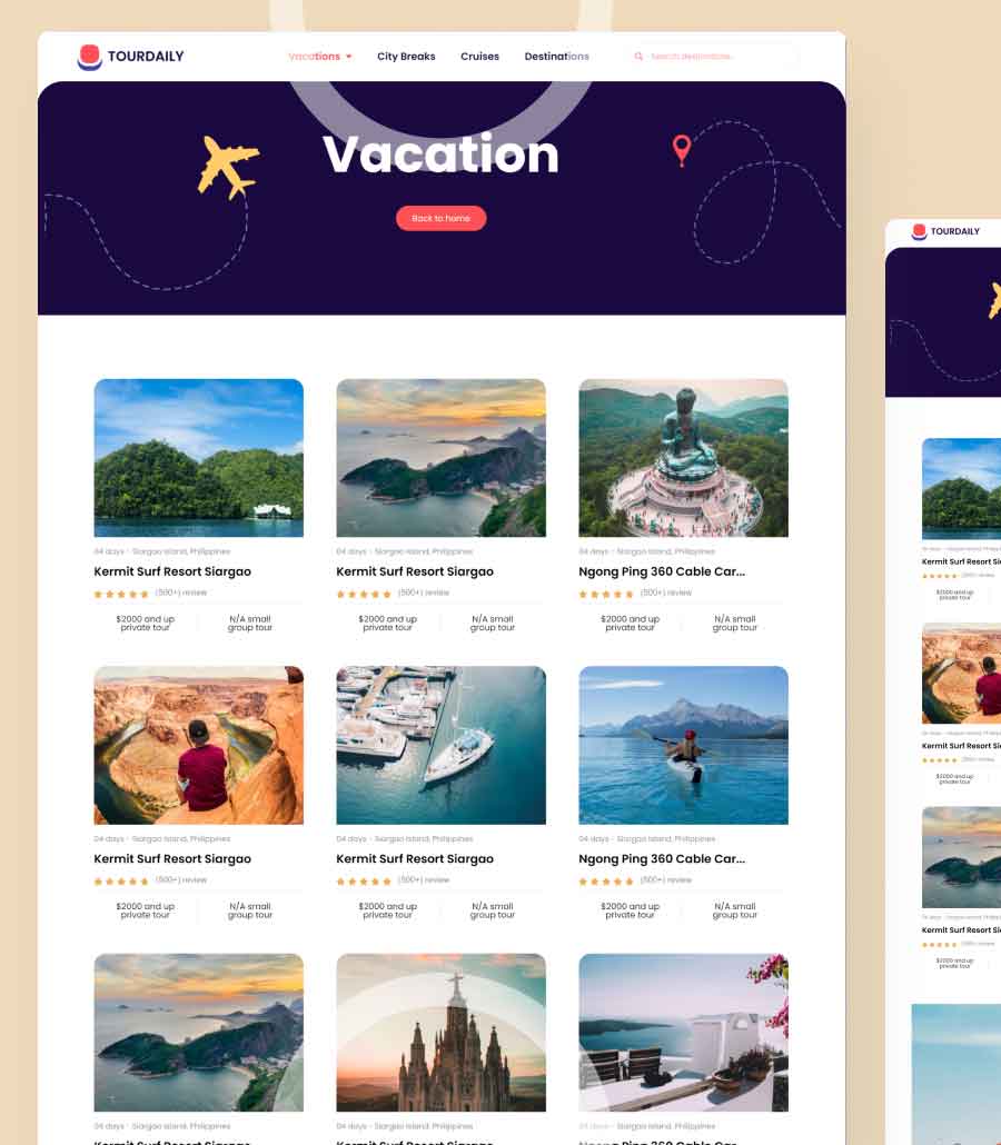 TourDaily Vacation Page thumbnail