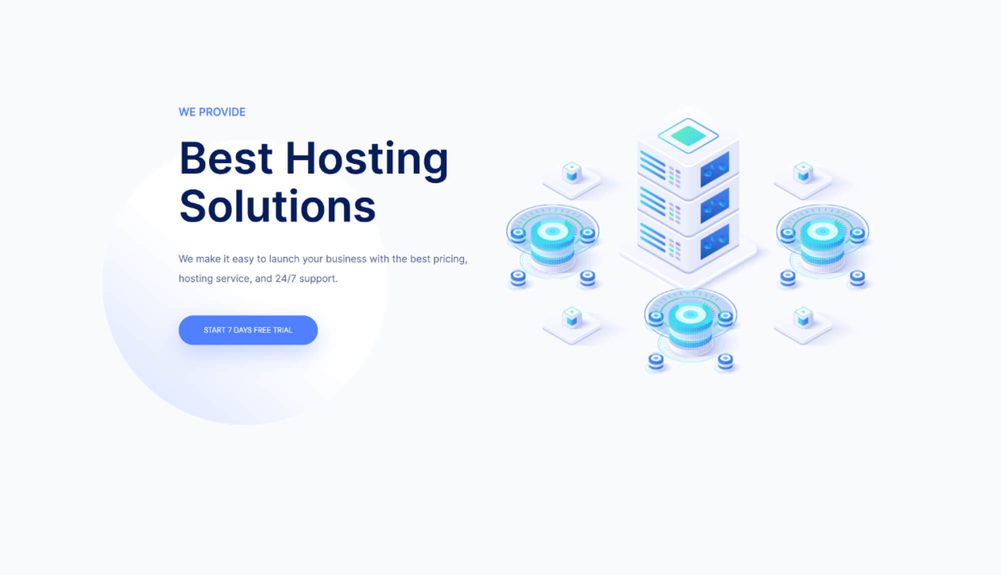 WPHost Hero Section For Gutenberg Banner