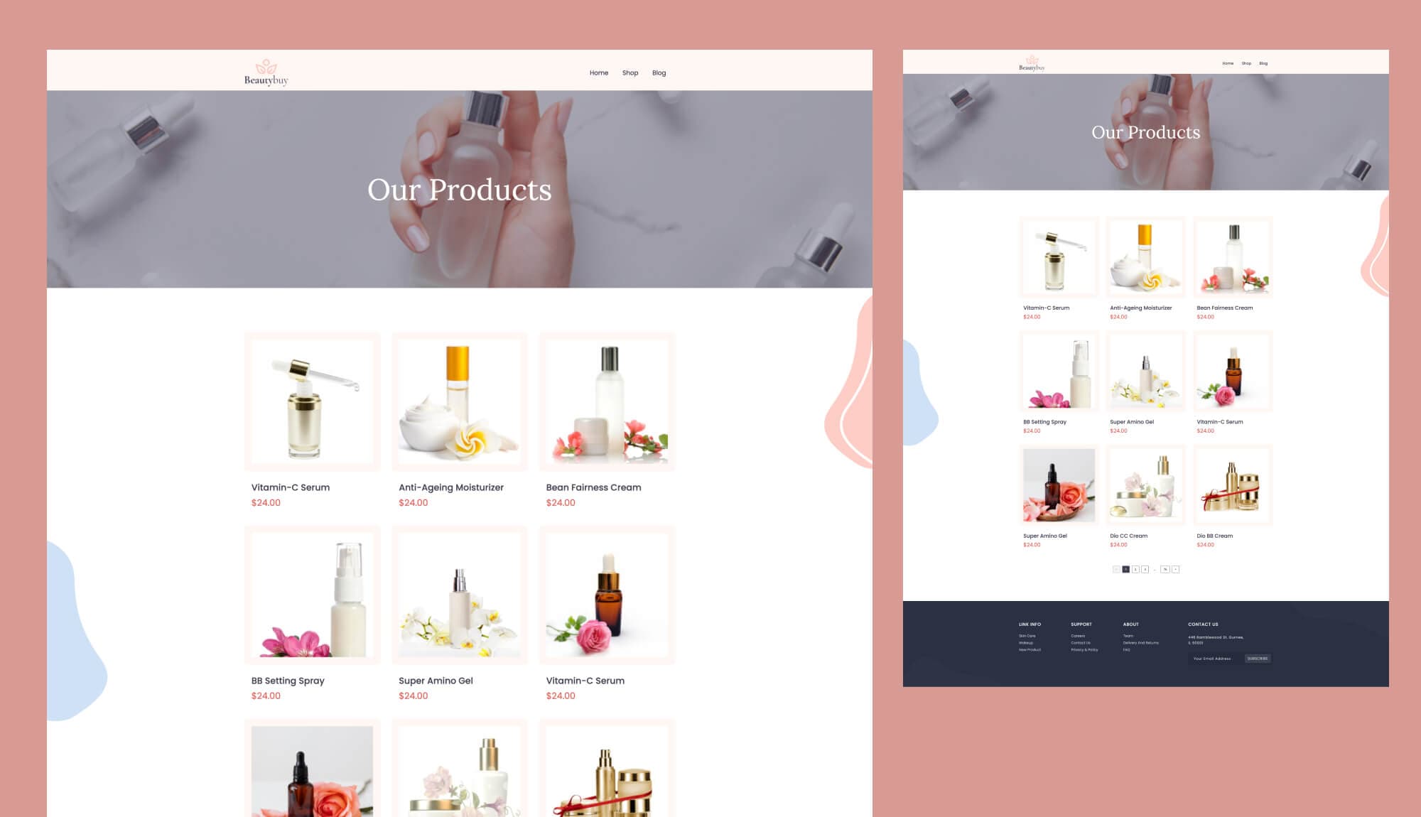 BeautyBuy Product Page For Gutenberg Banner