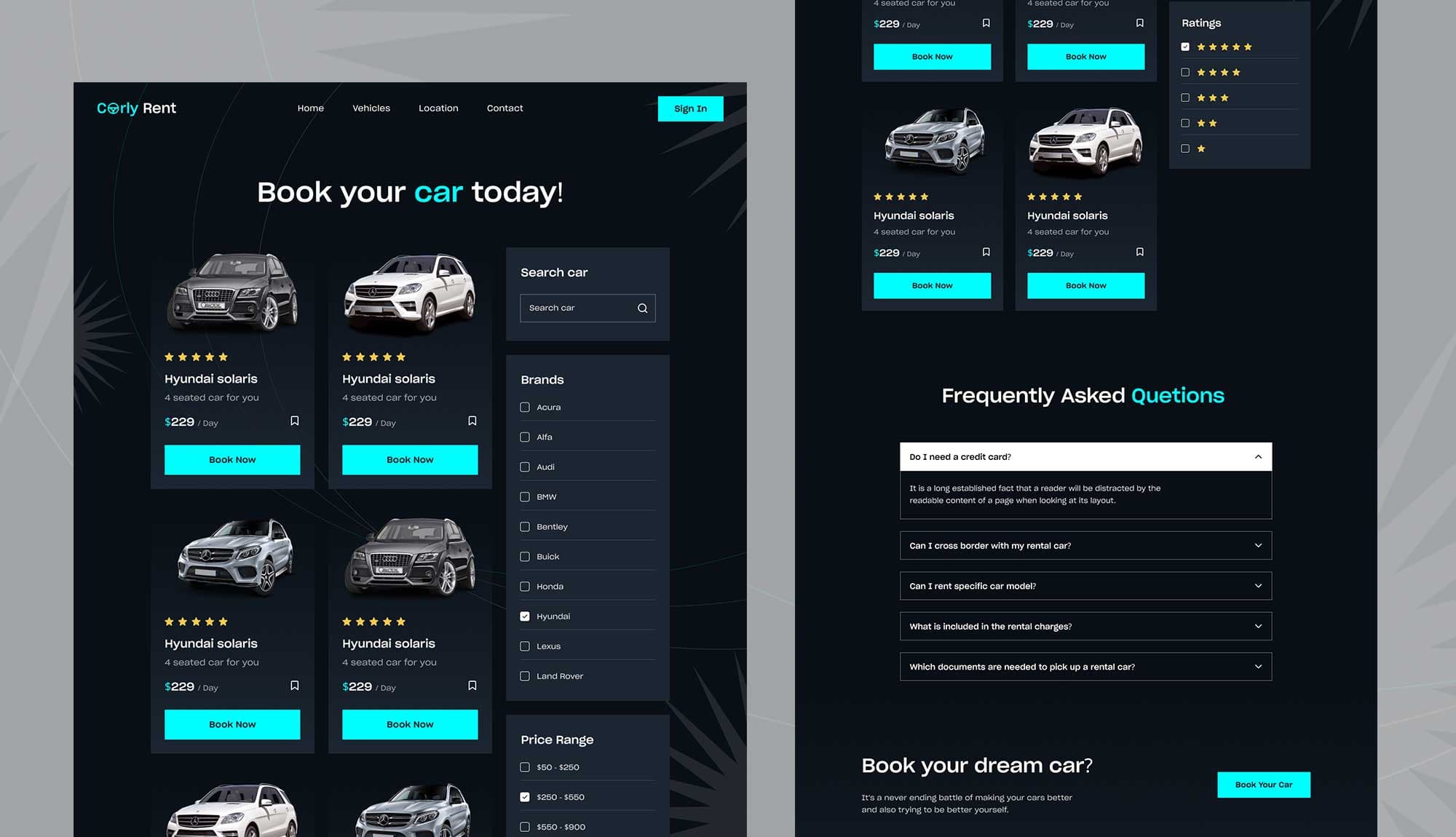 Carly Vehicle Page Banner