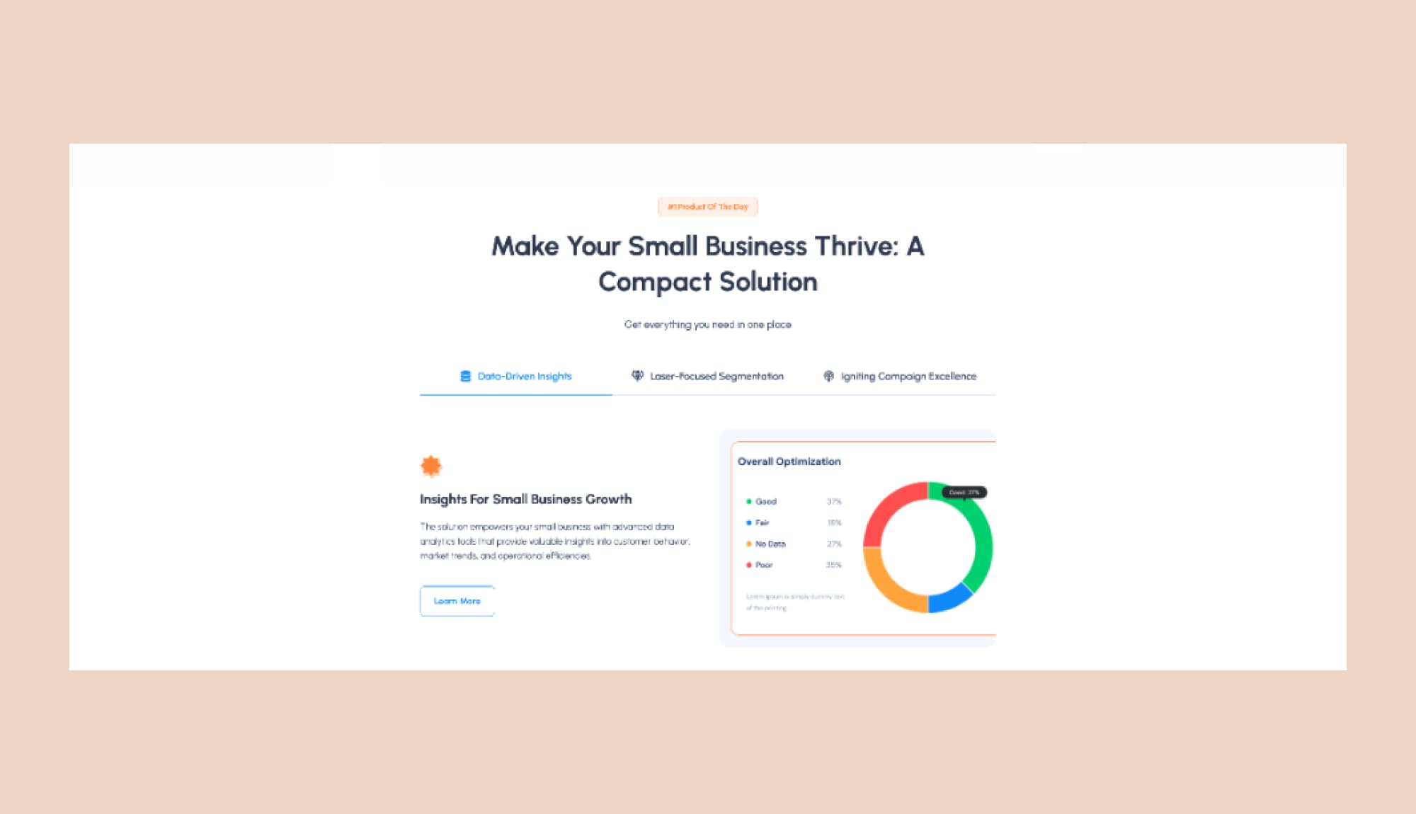 SaaStrive Tabs Section For Gutenberg Banner