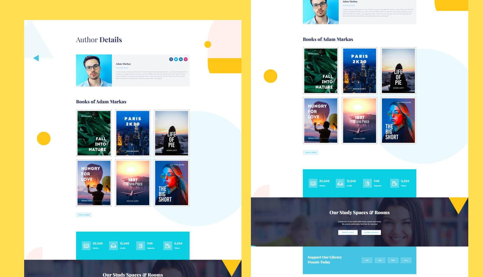 EleBrary Author Details Page For Gutenberg Banner
