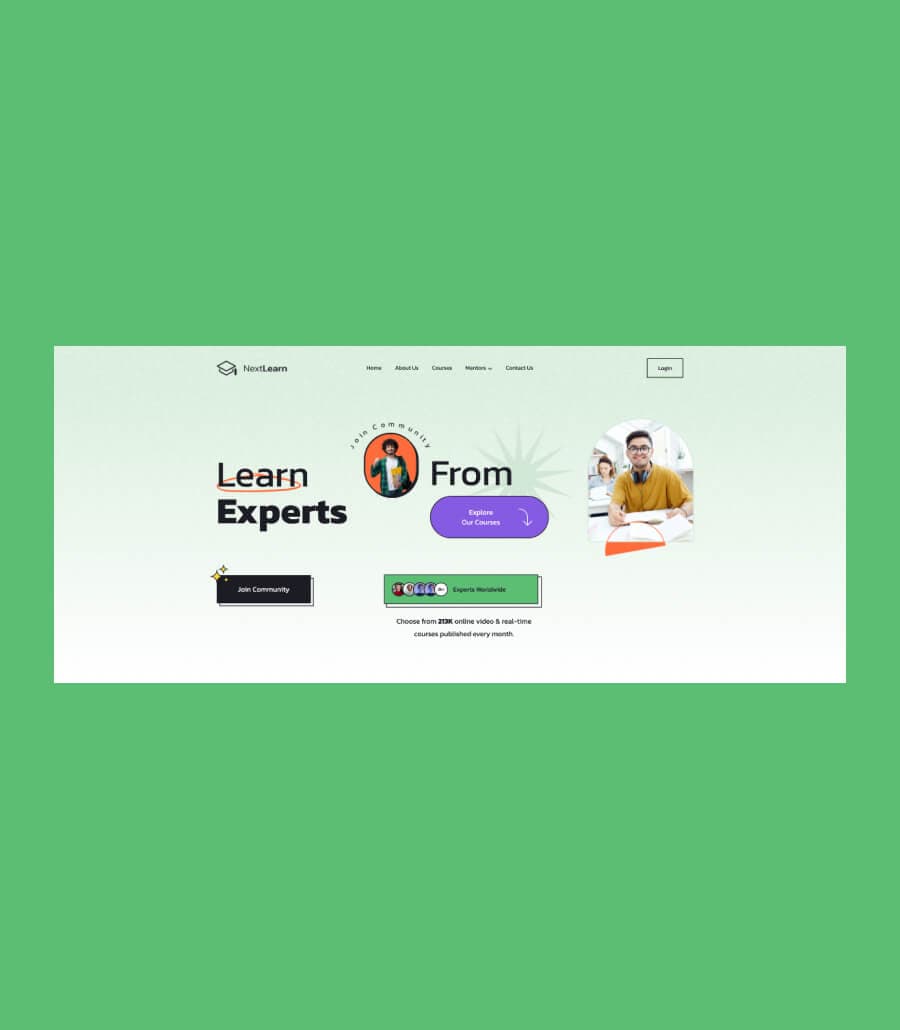 NextLearn Hero Section thumbnail