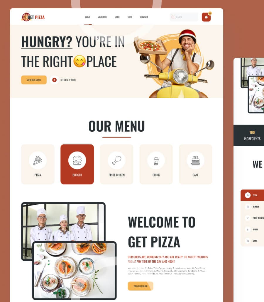 Get Pizza Home Page thumbnail