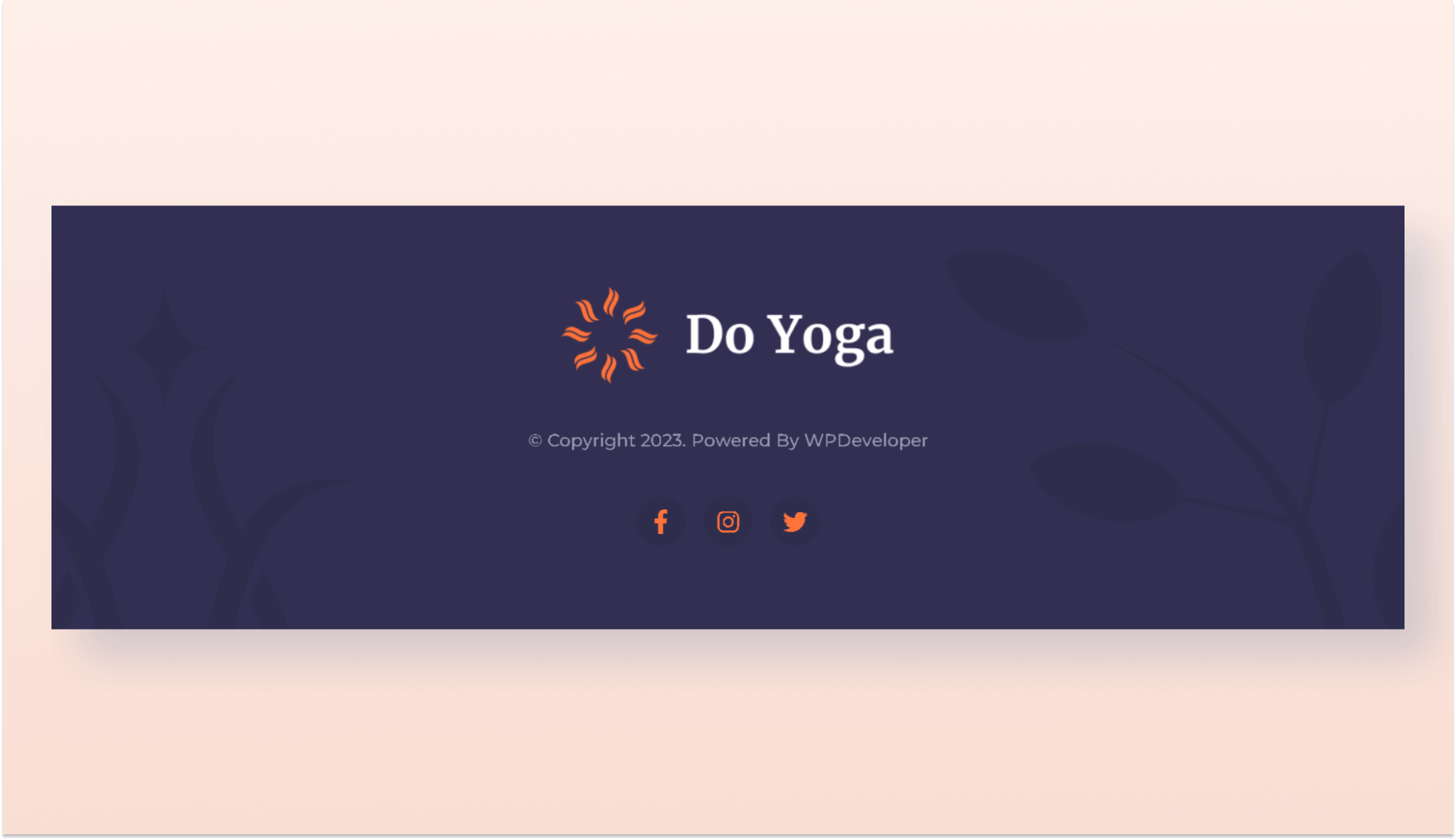 Do Yoga Footer Section Banner