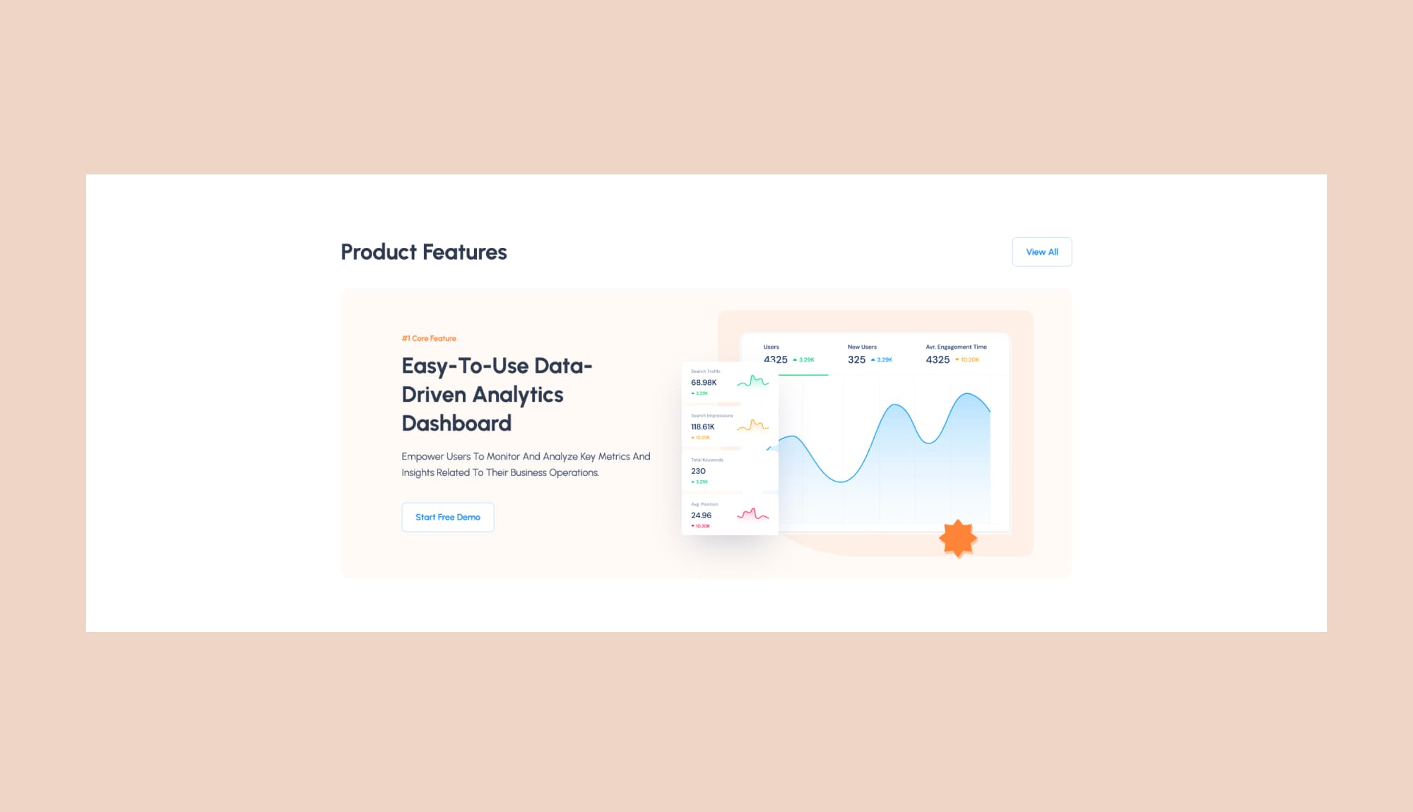 SaaStrive Side by Side Section For Gutenberg Banner