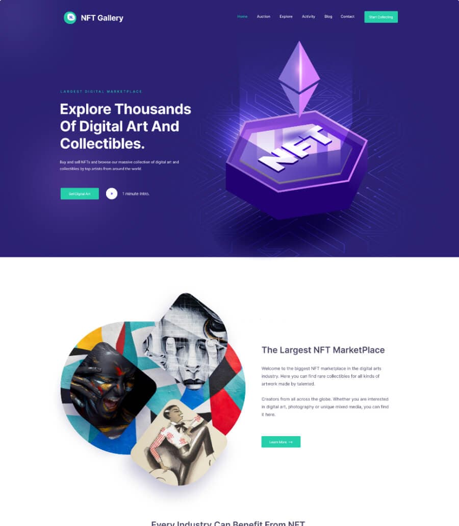 NFTGallery Home Page thumbnail