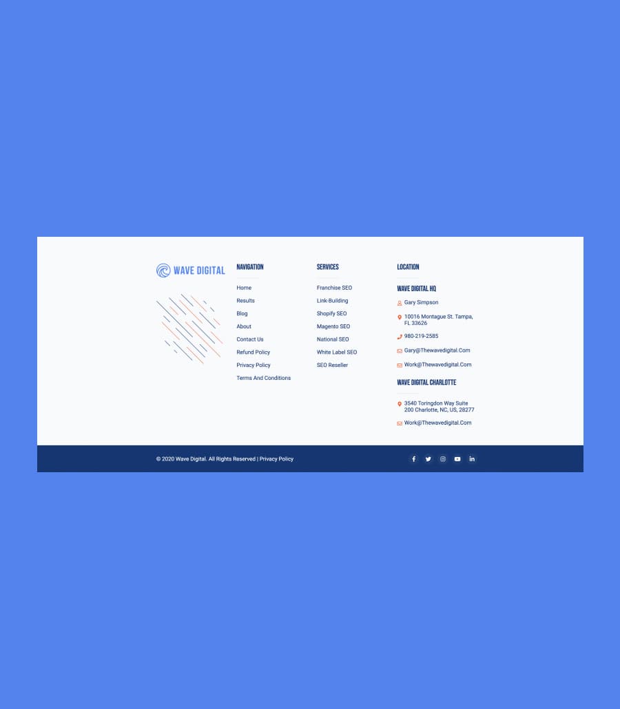 WaveDigital Footer Section For Gutenberg thumbnail