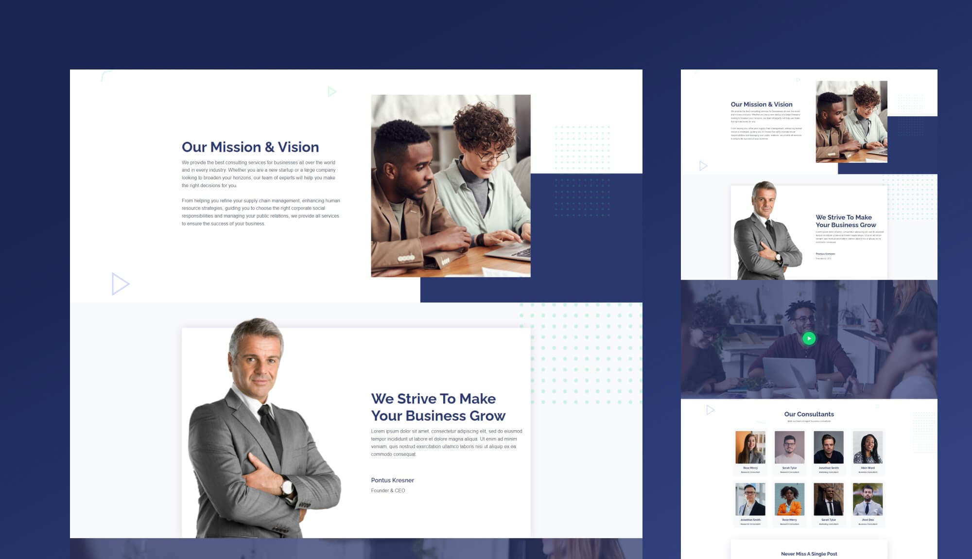 BusinessCube About Page For Gutenberg By Templately