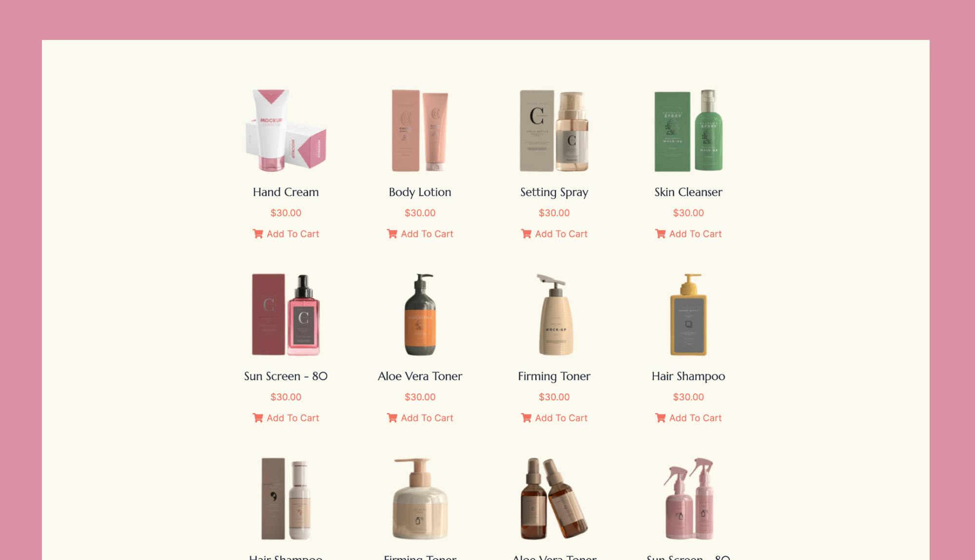 Luminous Beauty Product Section Banner