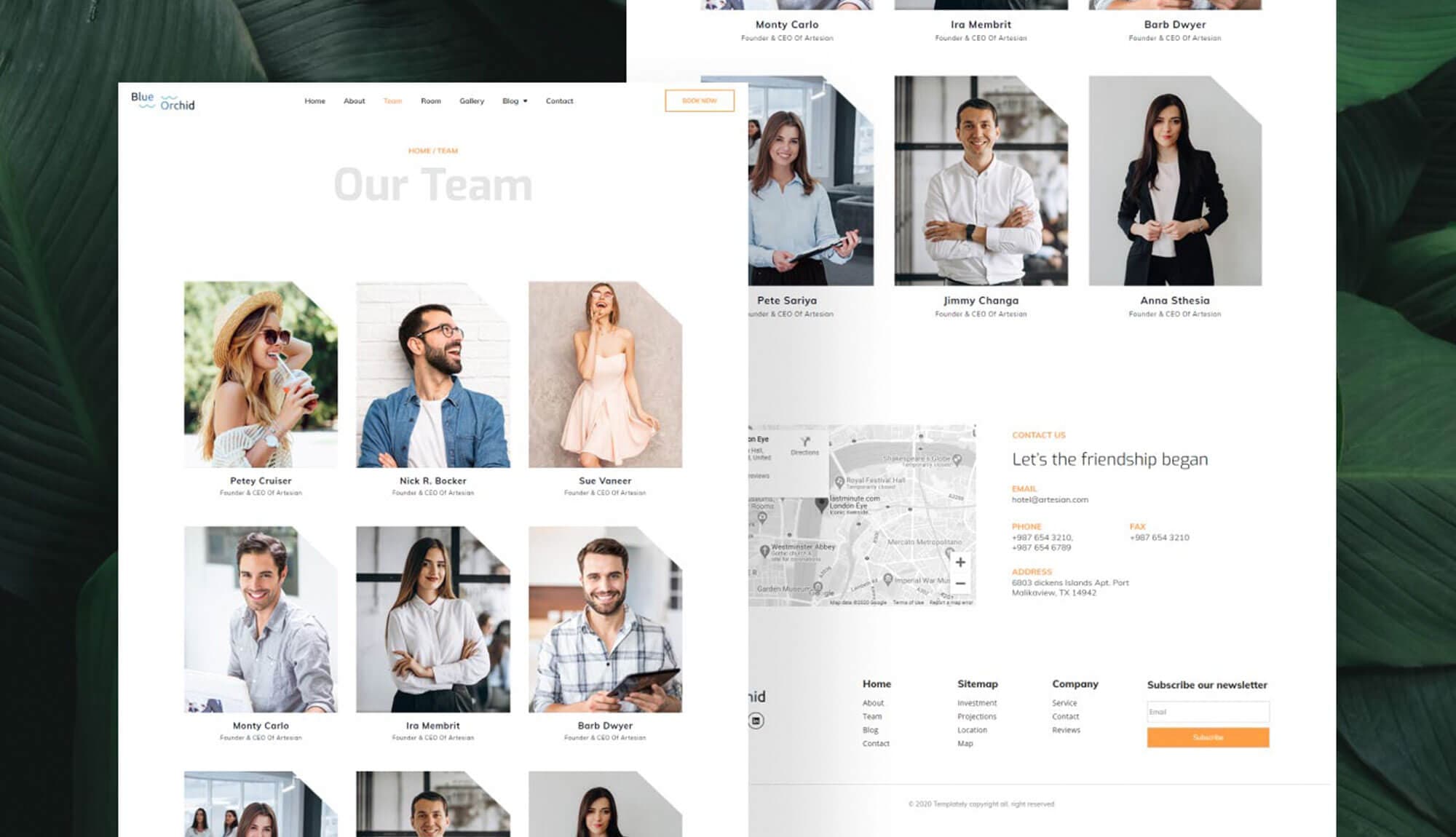 Blue Orchid Team Page Banner