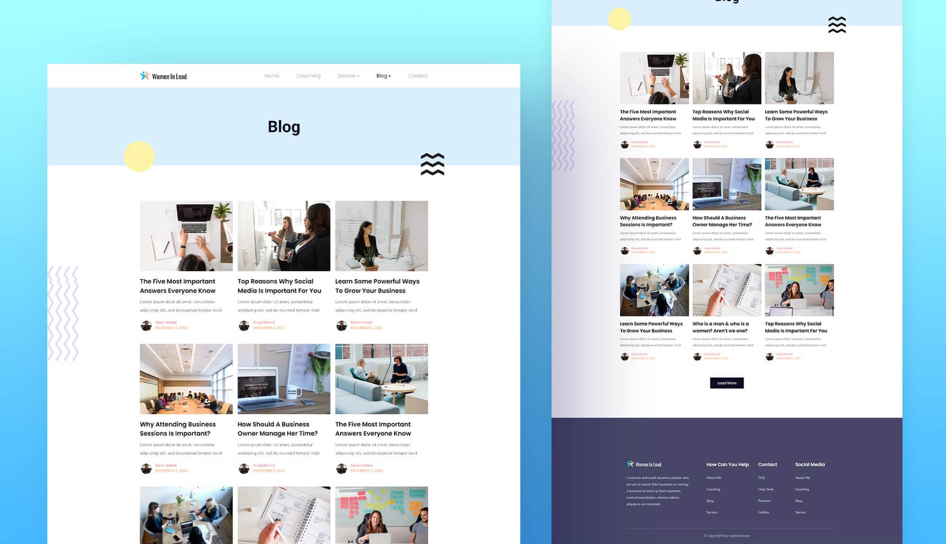 Women In Lead Blog Page By Templately