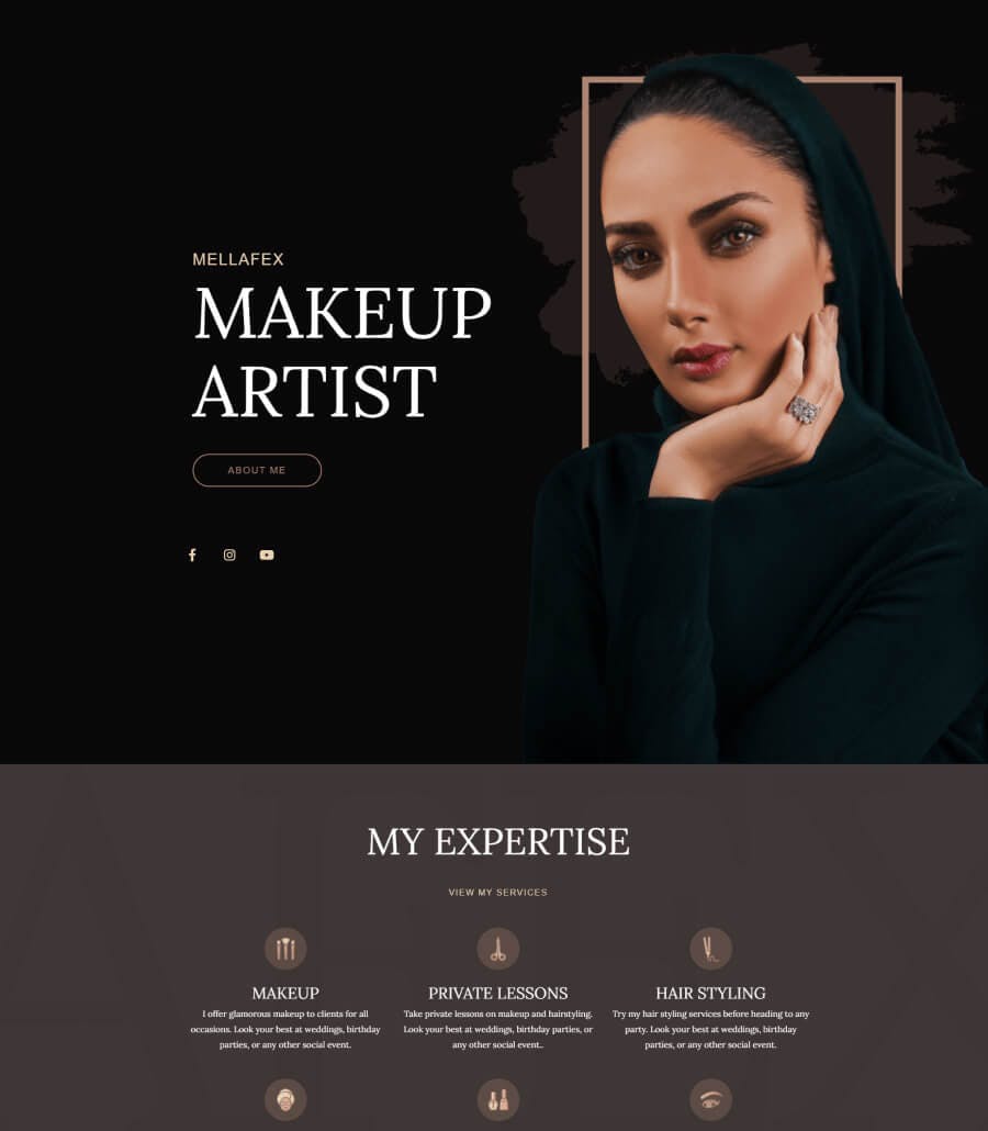 Mellafex Makeup Artist Template Pack