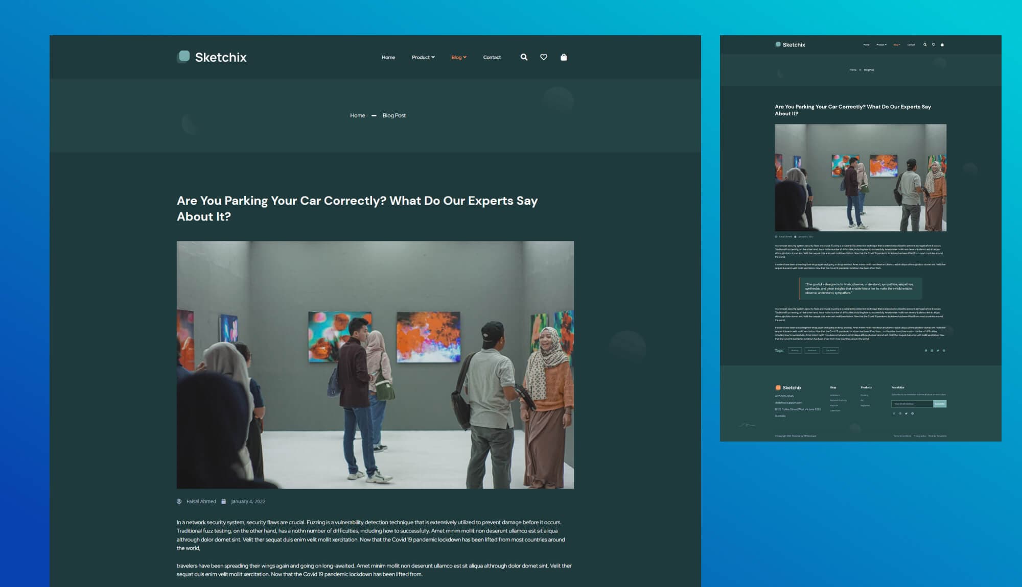 Sketchix Single Post Page Banner