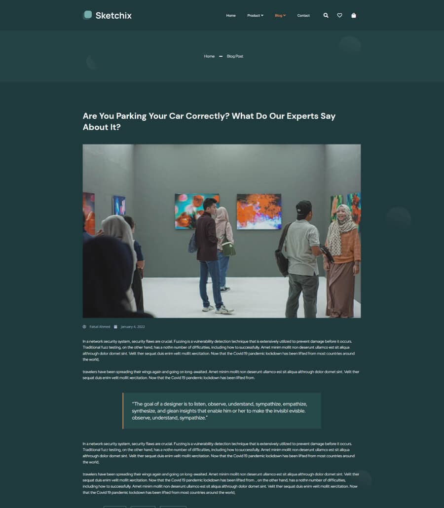 Sketchix Single Post Page thumbnail