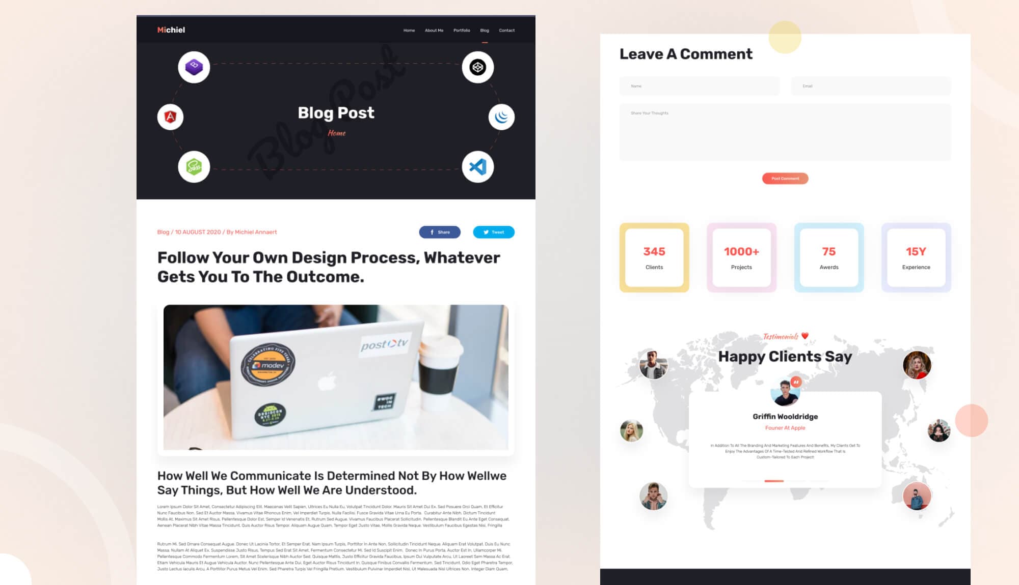 Michiel Single Post Page Banner