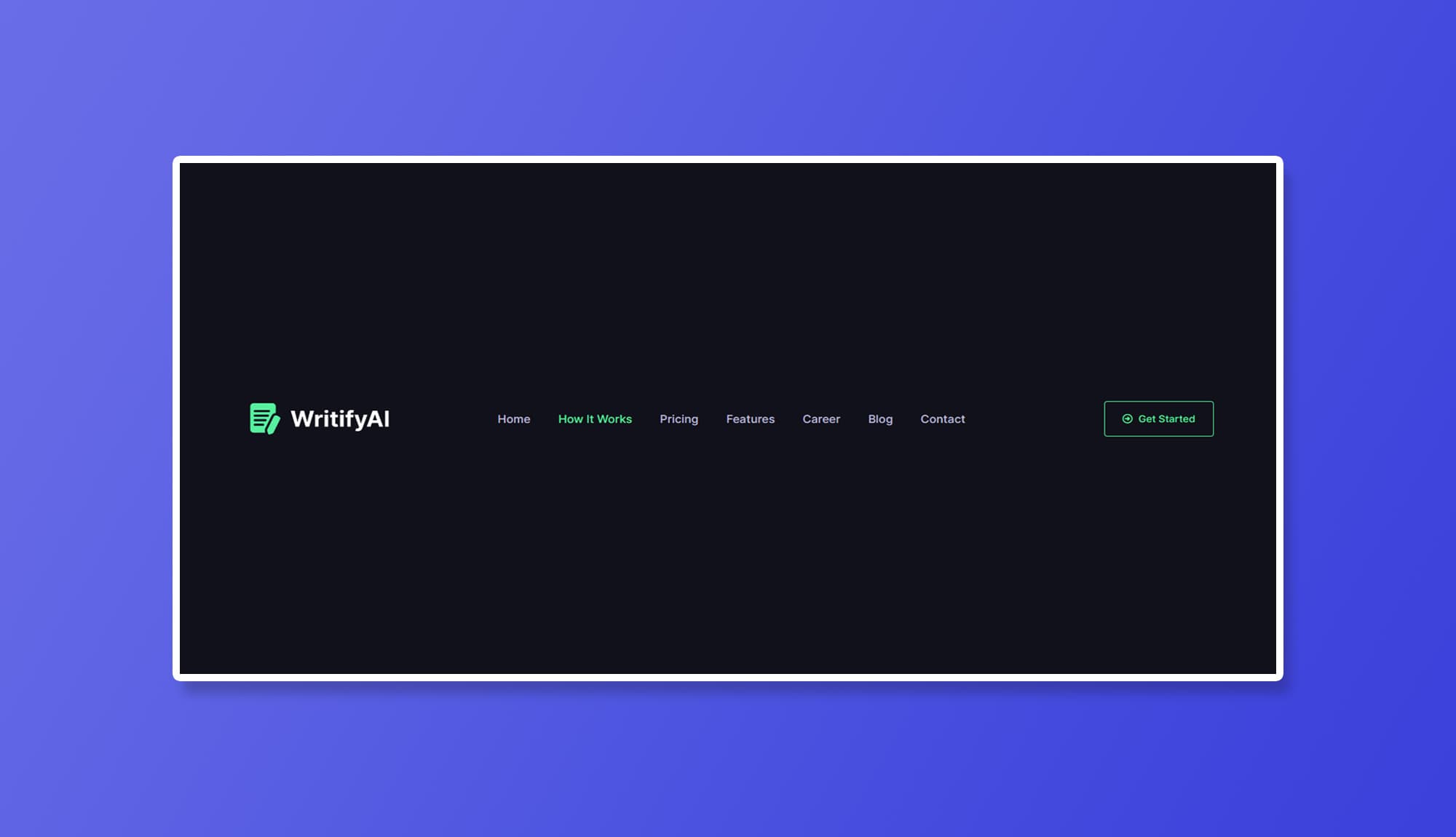 WritifyAI Header Section For Gutenberg Banner