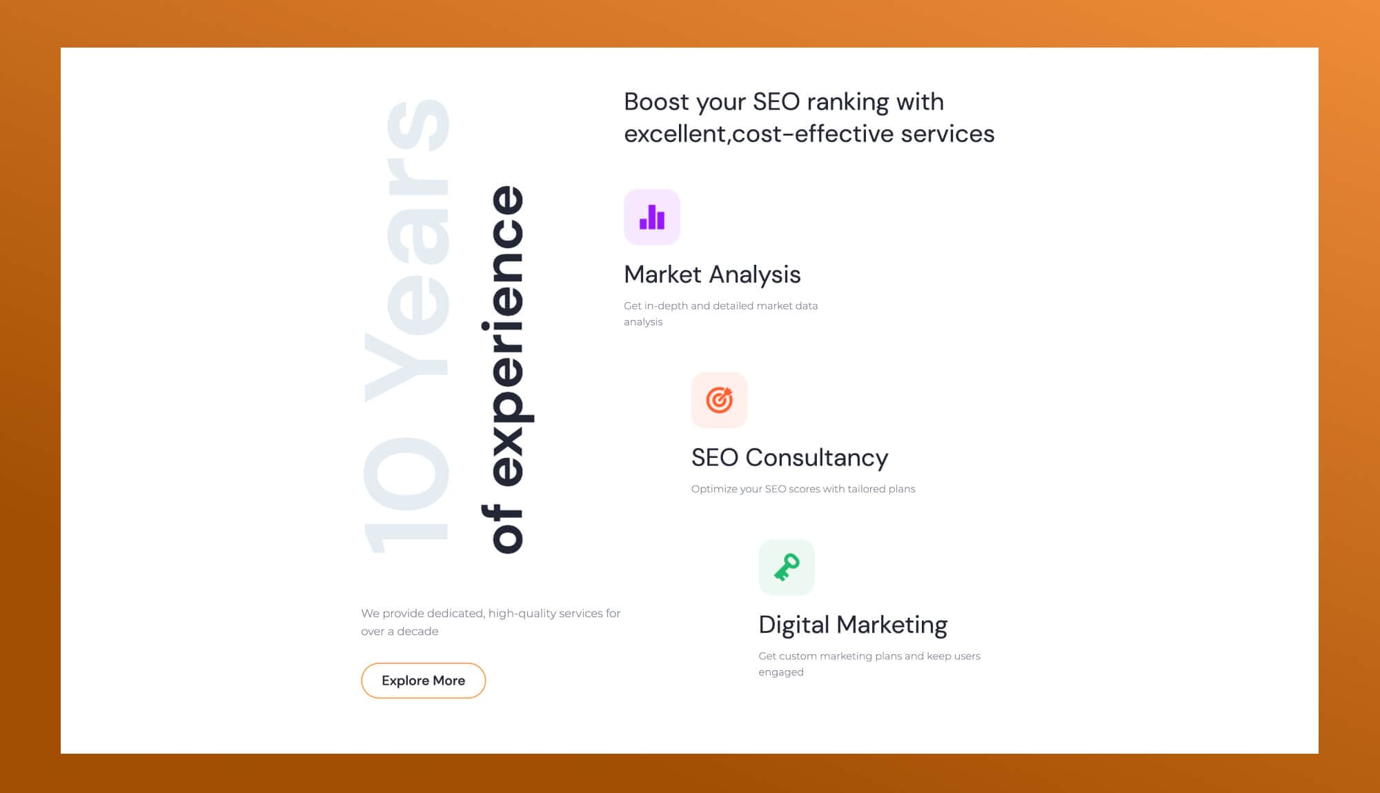 RankPro Service Section For Gutenberg By Templately