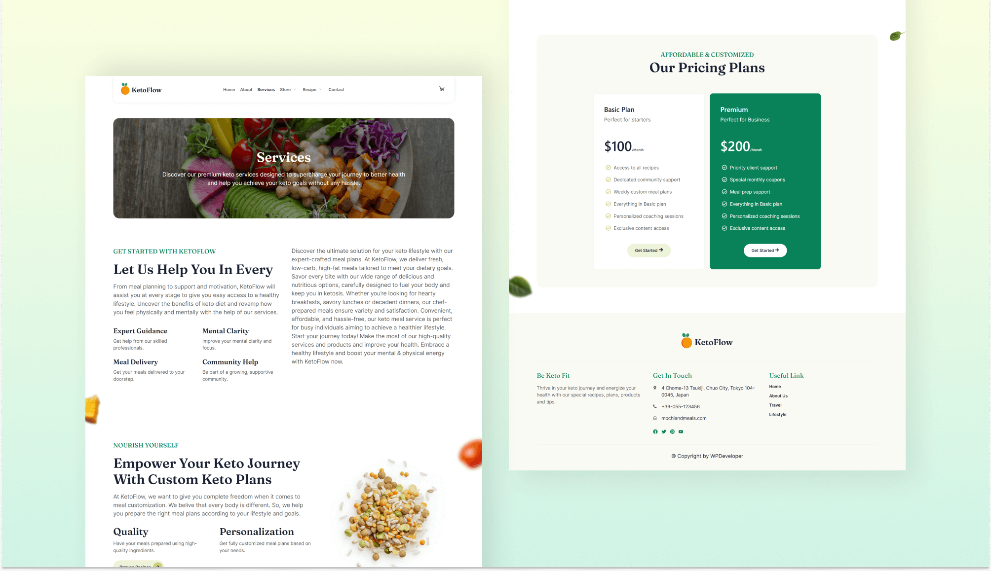 KetoFlow Services Page Banner
