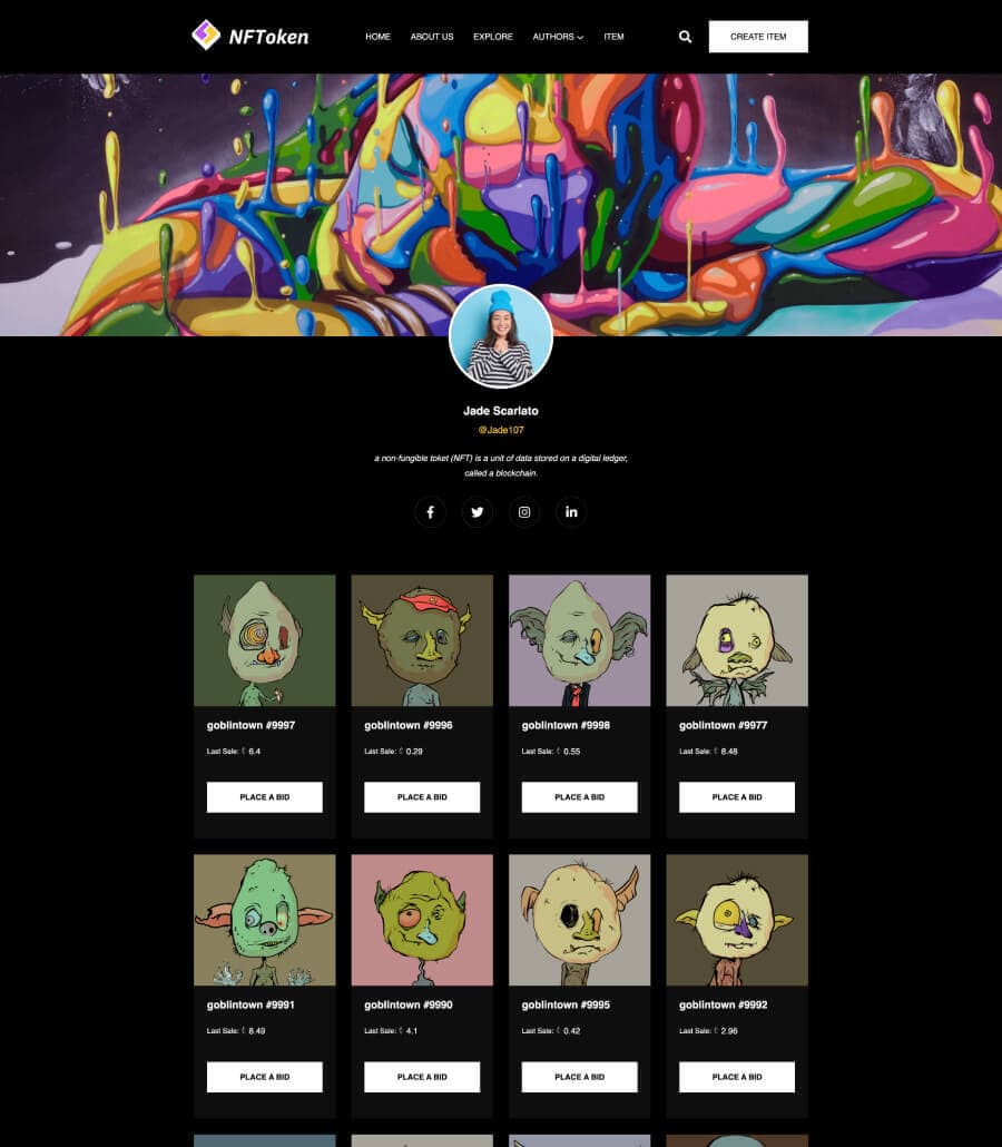NFToken Author Details Page For Gutenberg thumbnail