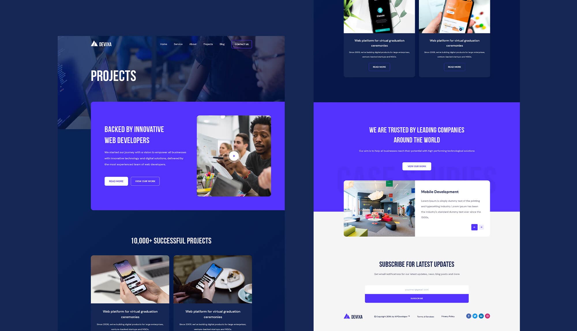 Devixa Projects Page Banner