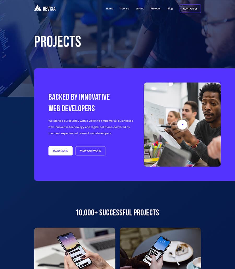 Devixa Projects Page thumbnail