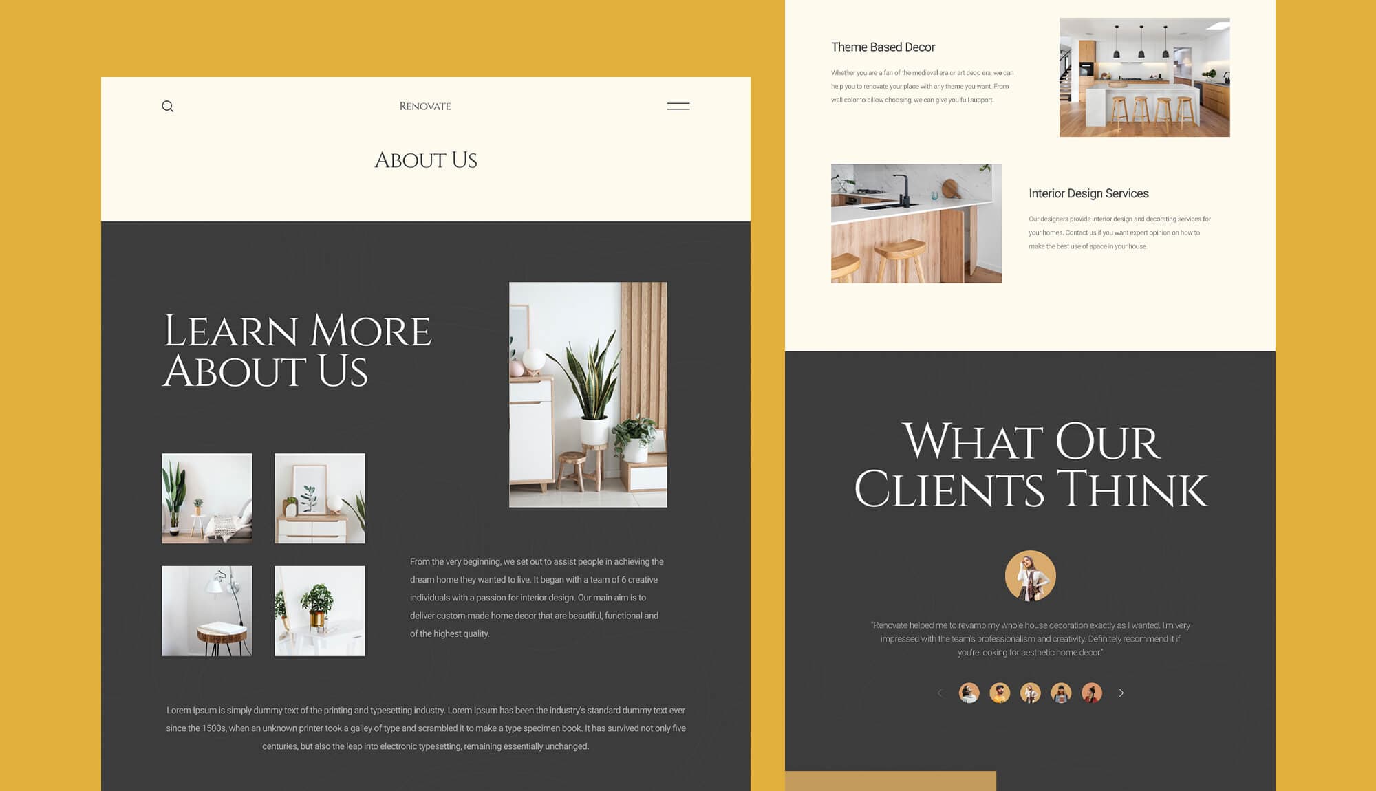 Renovate About Page Banner