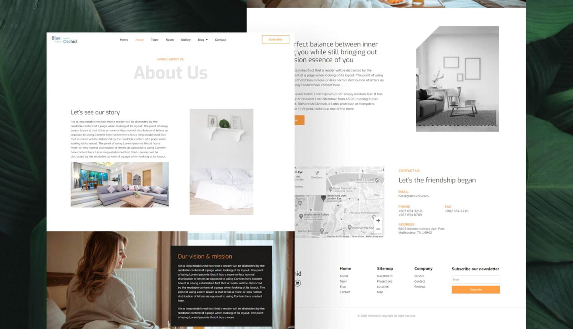 Blue Orchid About Page Banner