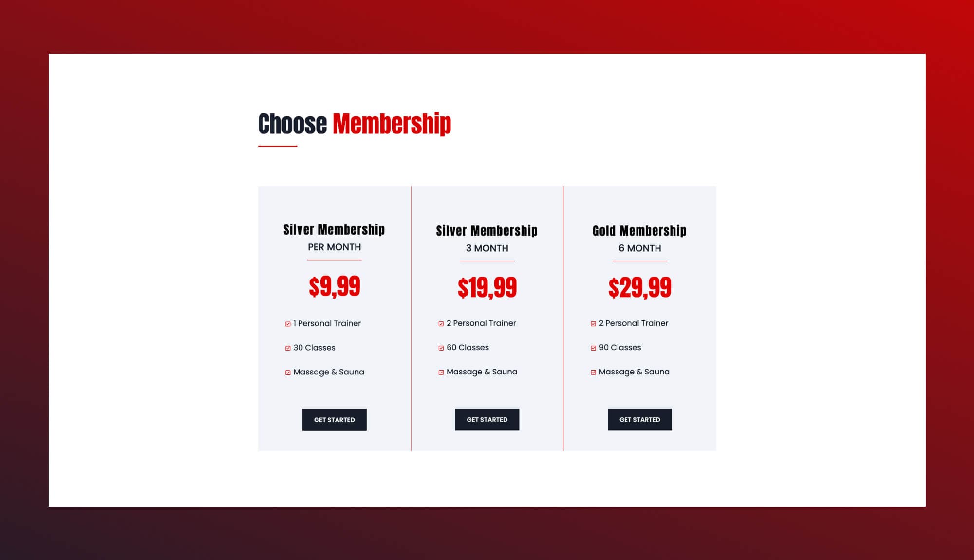 FitCut Pricing Section For Gutenberg Banner