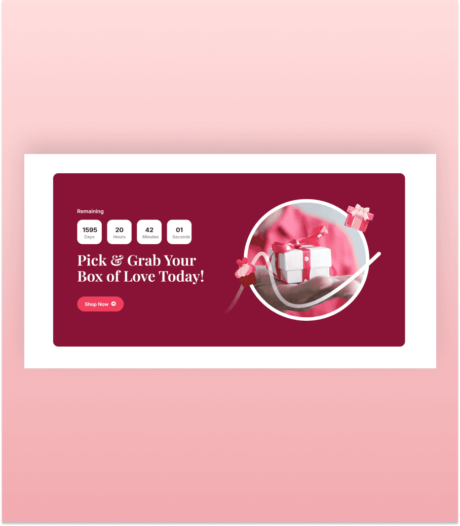 HeartBloom Countdown Section thumbnail