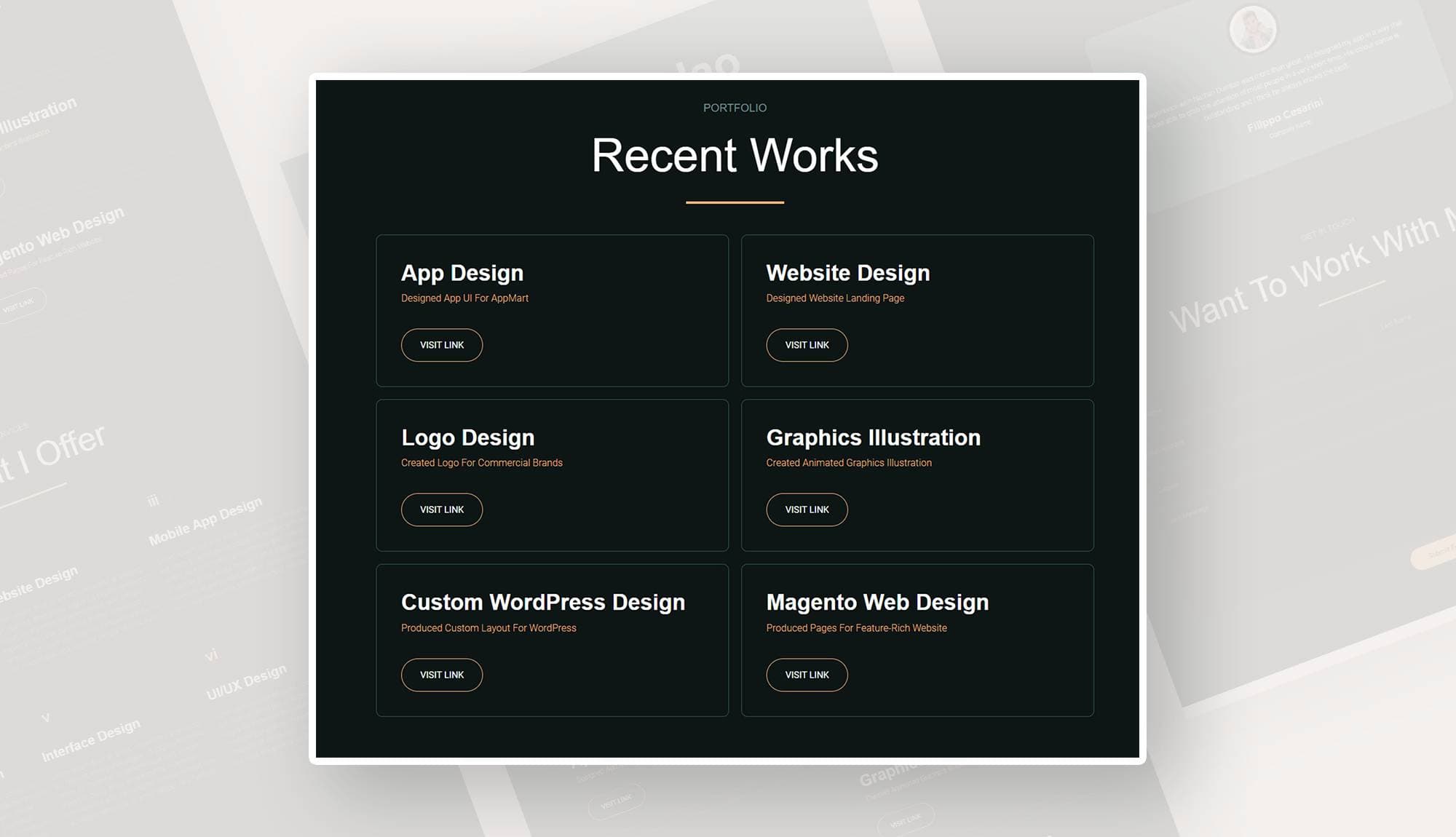 SleekResume Portfolio Section For Gutenberg By Templately