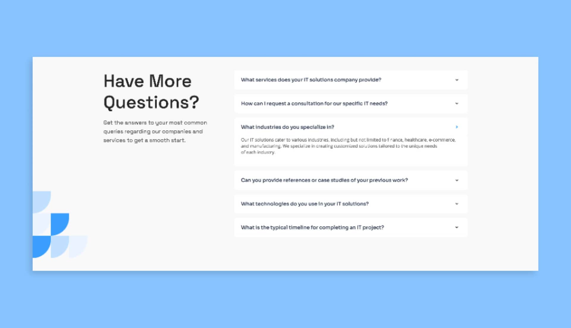 techitok FAQ Section By Templately
