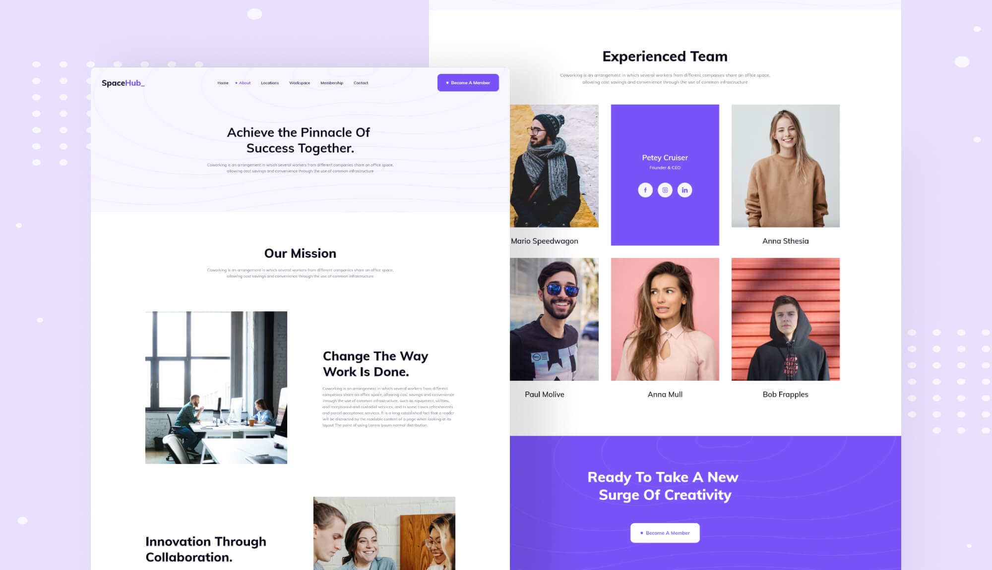 Space Hub About Page Banner