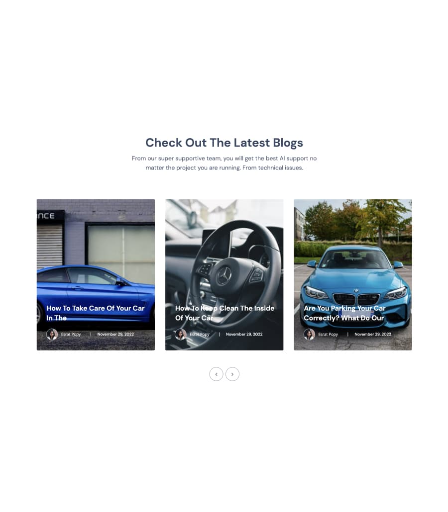 Speedy Rentals Blog Section By Templately