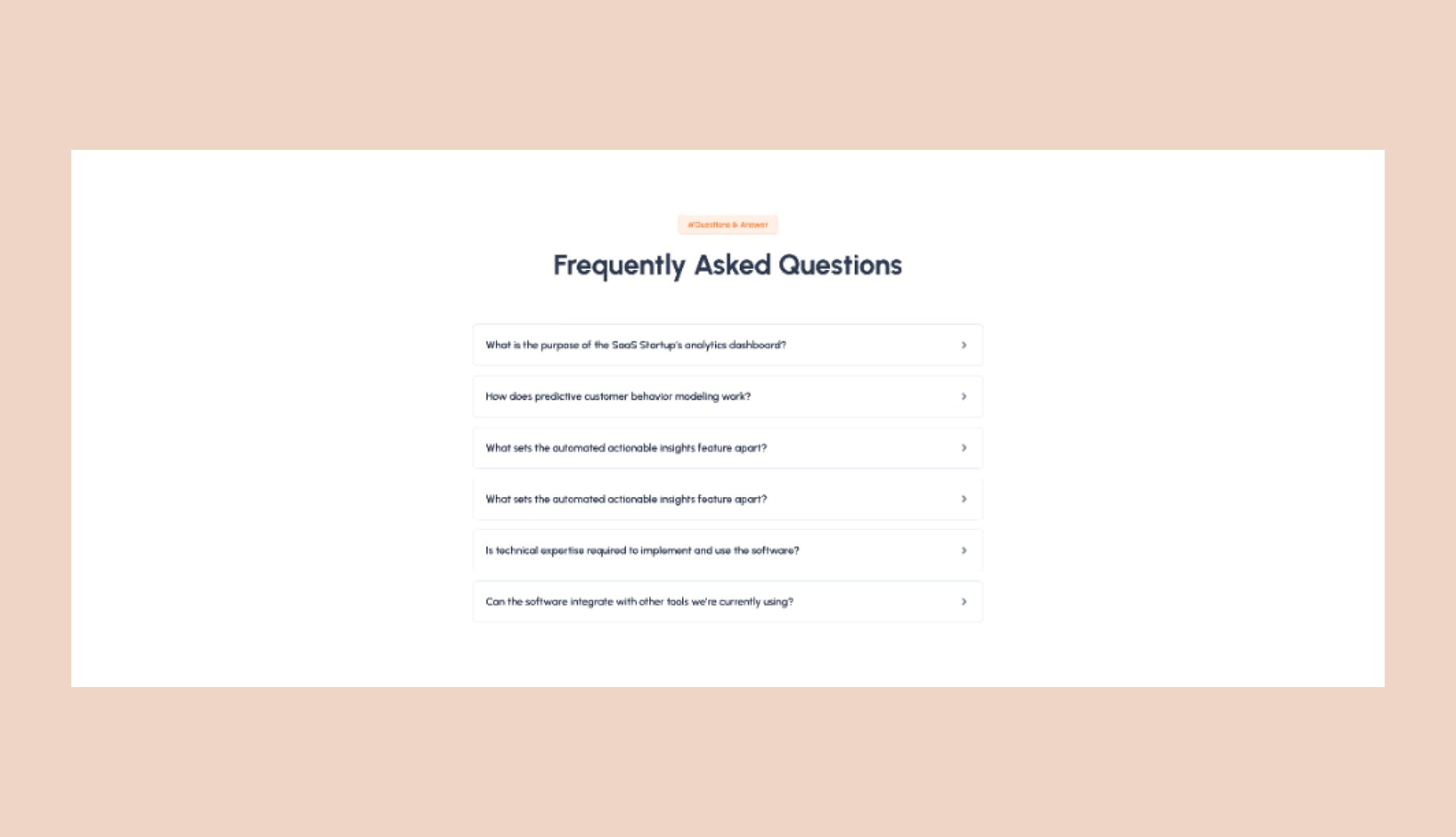 SaaStrive FAQ Section For Gutenberg Banner