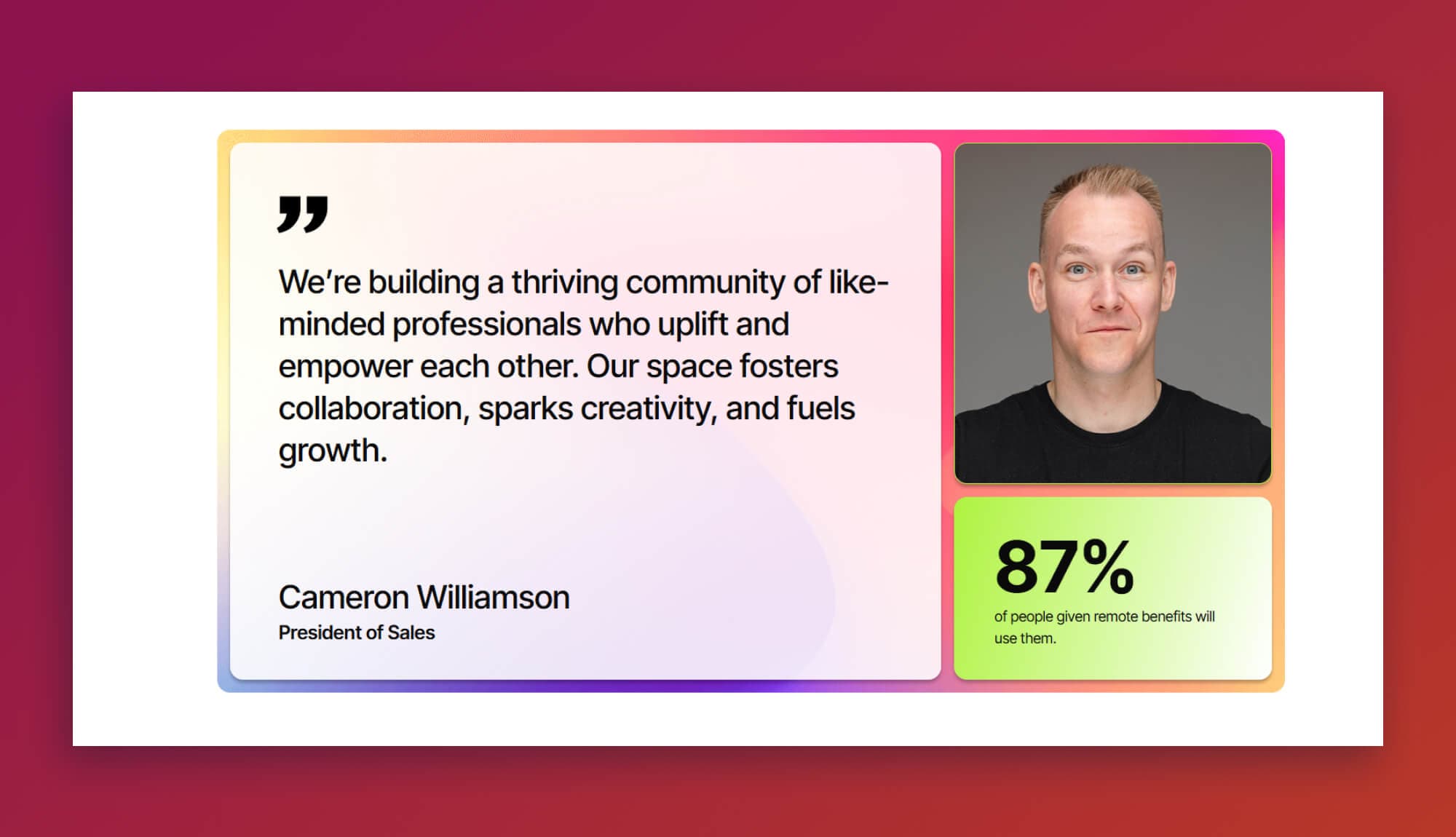 Cobizz Hive Testimonial Section By Templately