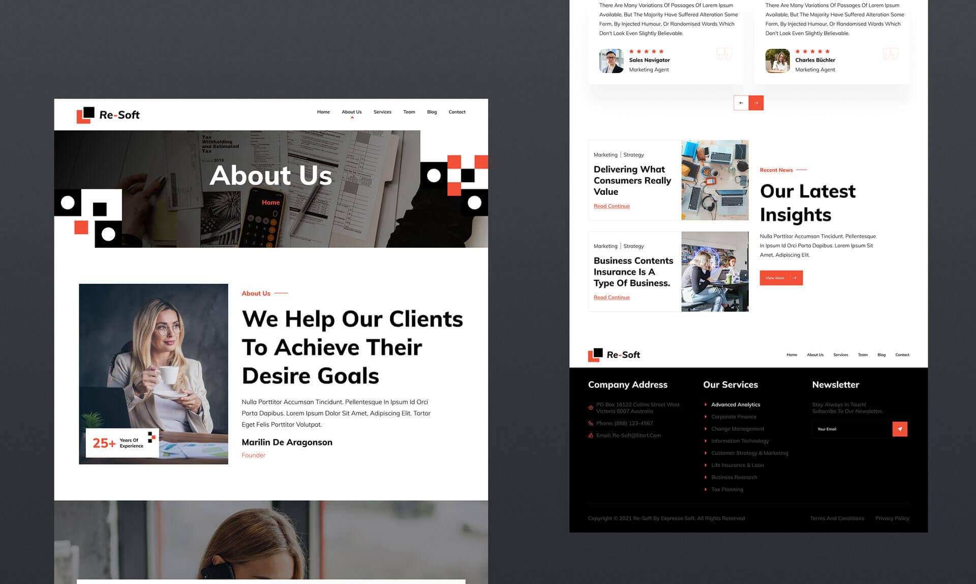 Re-Soft About Page Banner