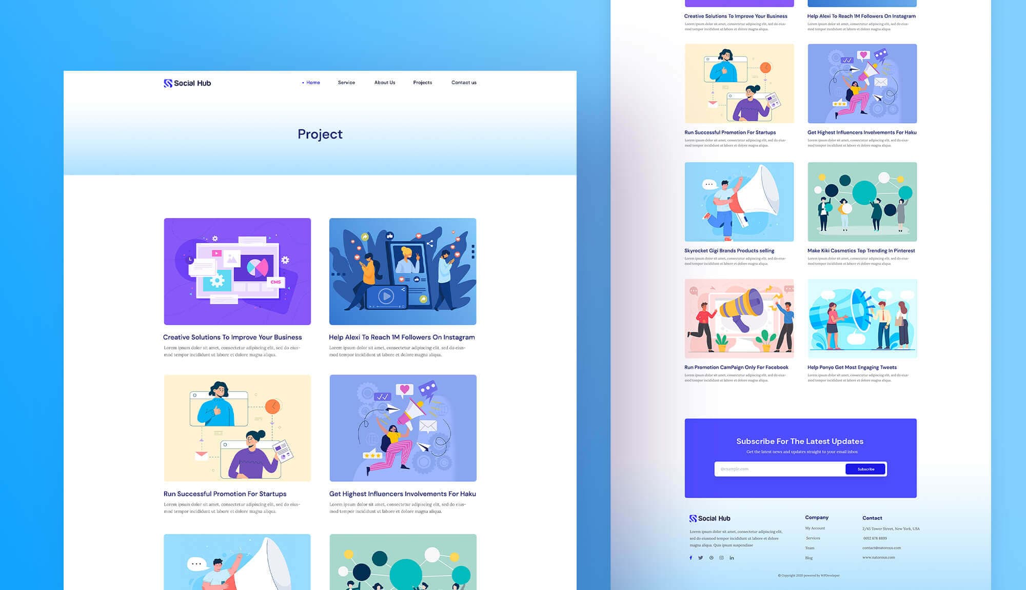 Social Hub Projects Page Banner