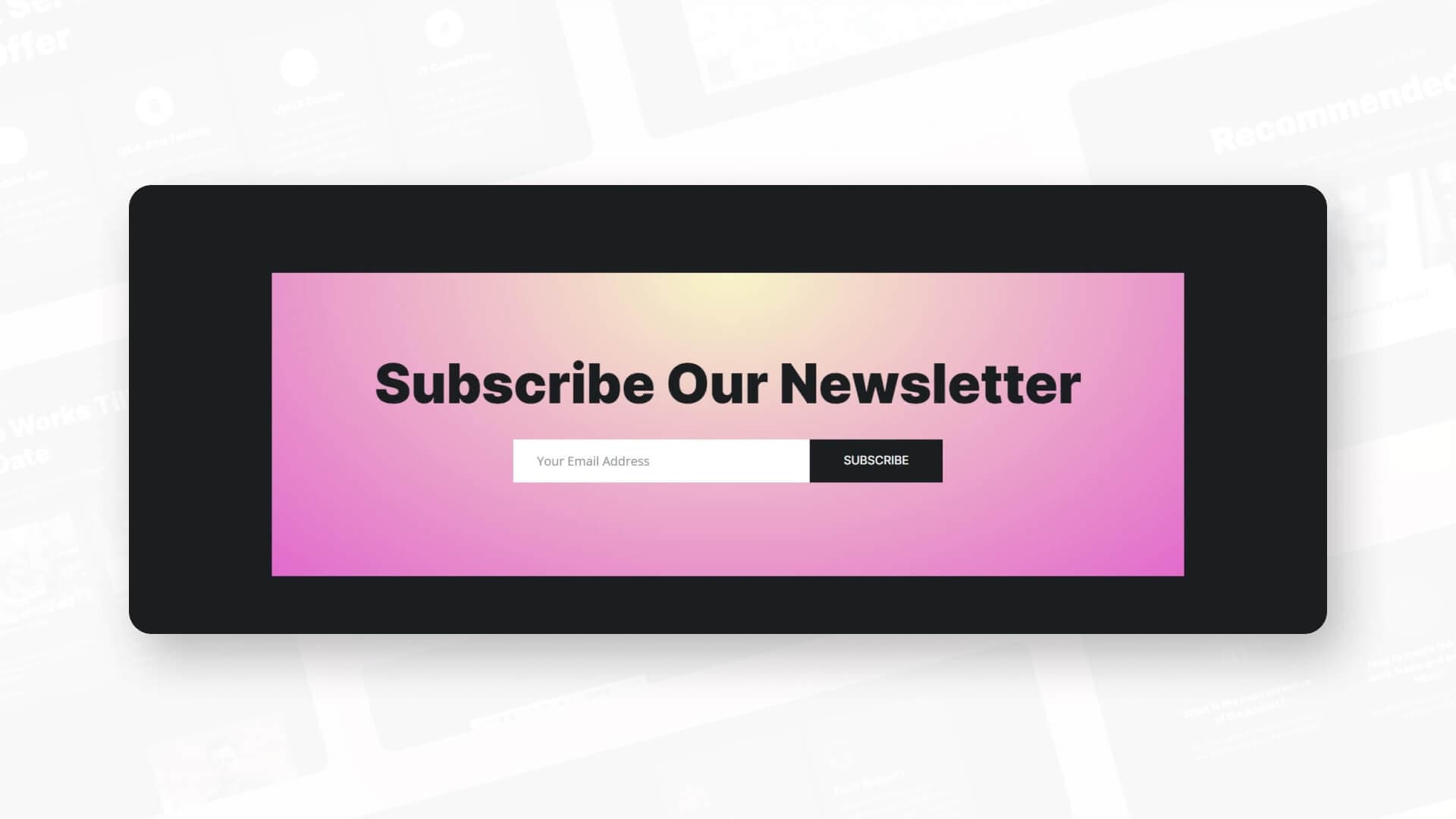 Coderlytics Subscription Section For Gutenberg Banner