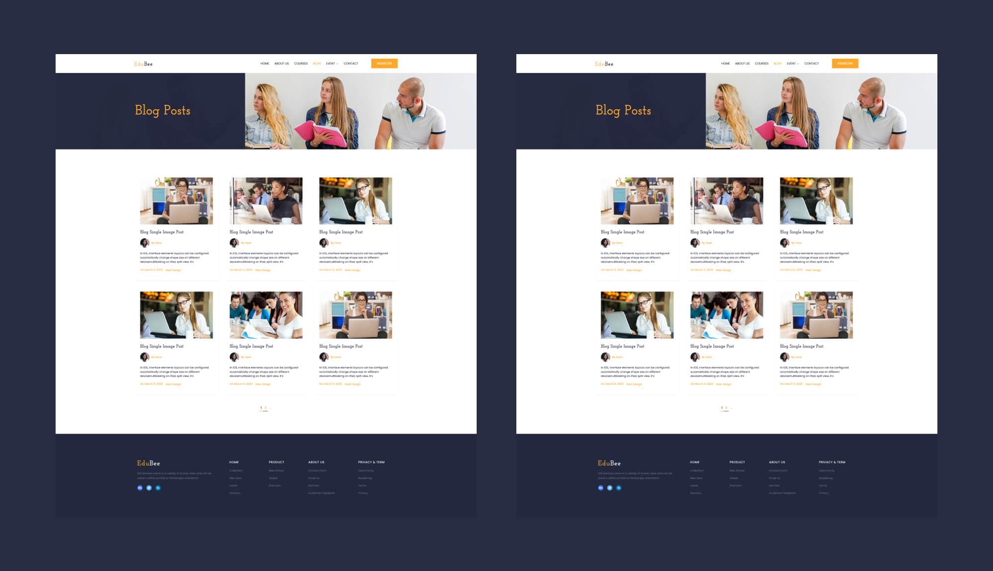 EduBee Blog Page For Gutenberg Banner