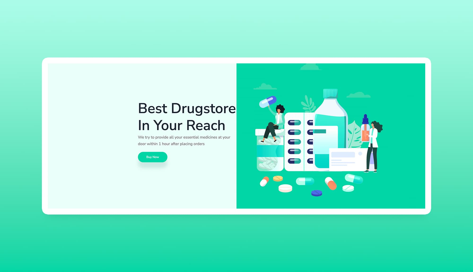 ElePharma Hero Section For Gutenberg Banner