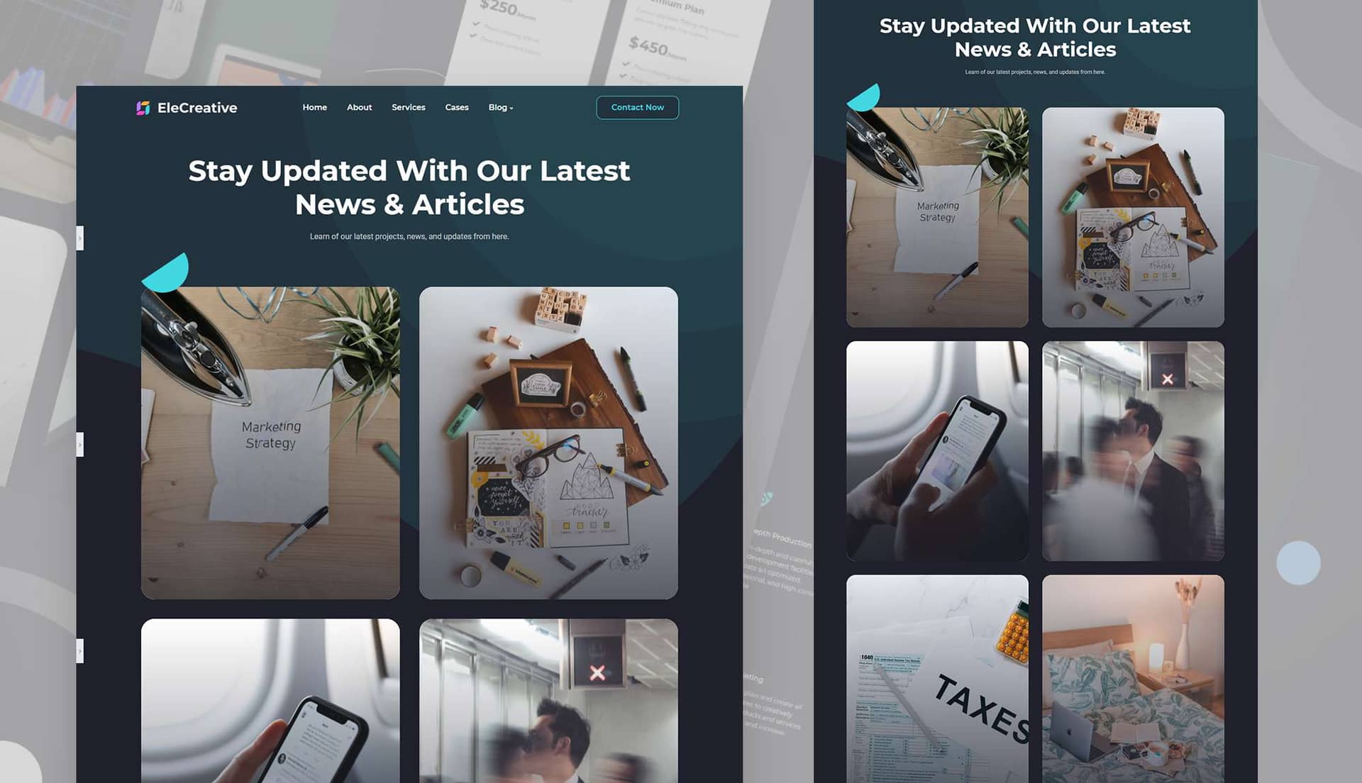 EleCreative Blog Page By Templately