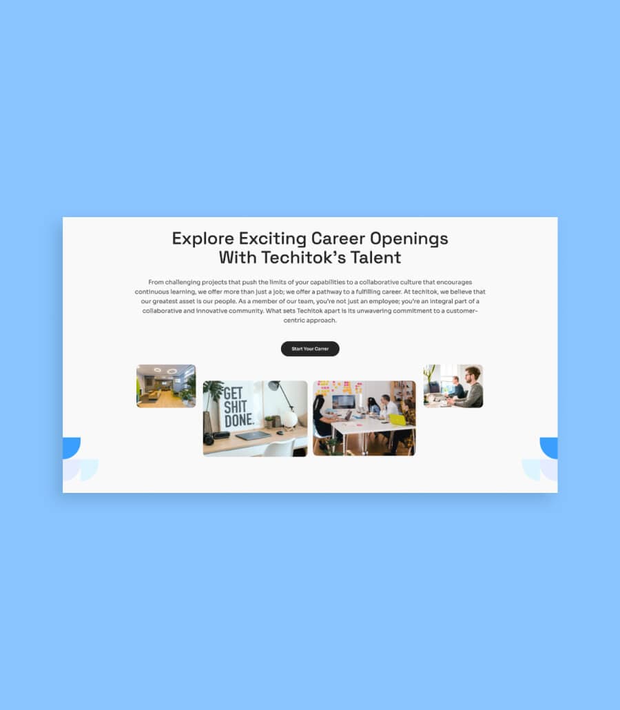 techitok Career Section thumbnail