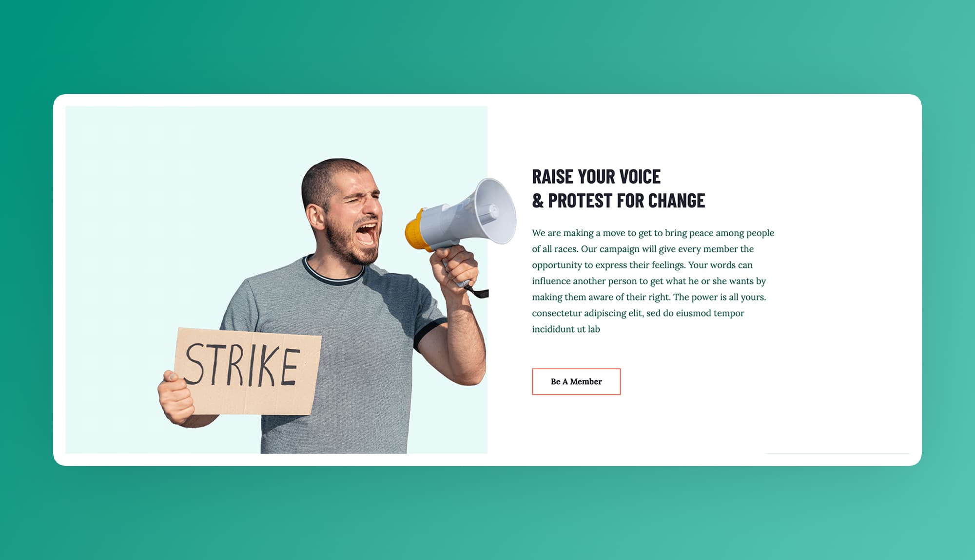 Rally Nation Side by Side Section For Gutenberg Banner