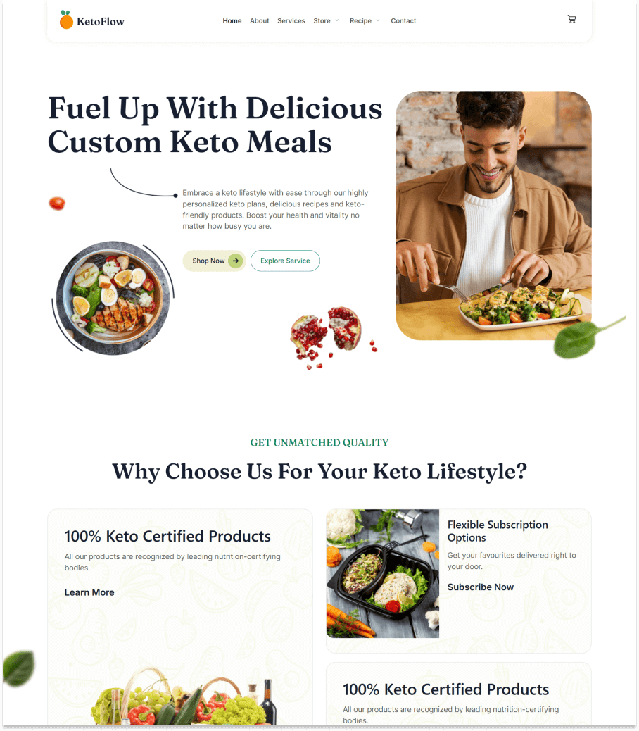 KetoFlow Landing Page thumbnail