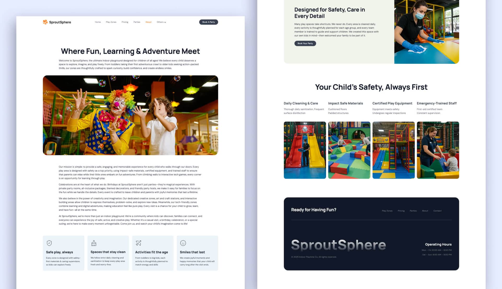 SproutSphere About Page For Gutenberg By Templately