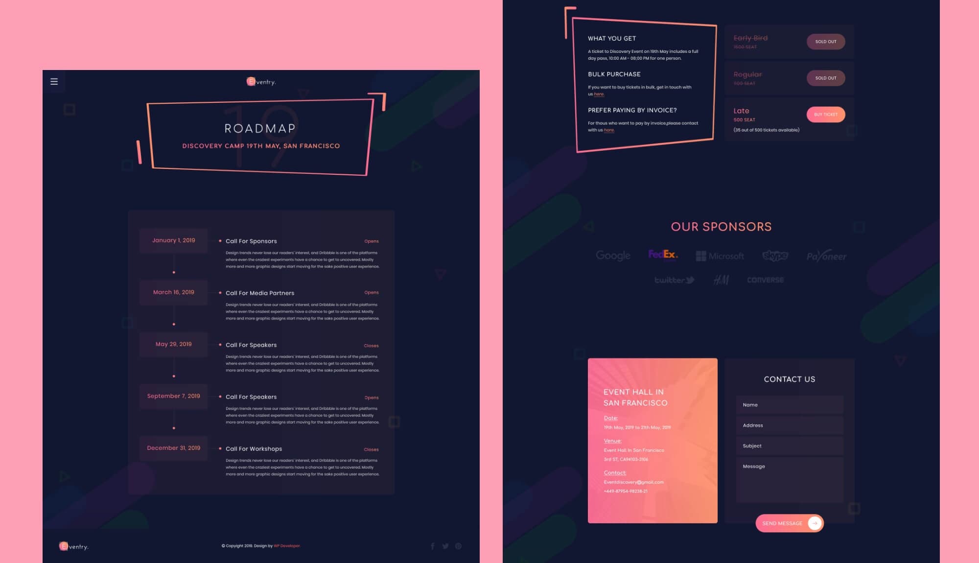 EventGree Event Template Timeline Banner