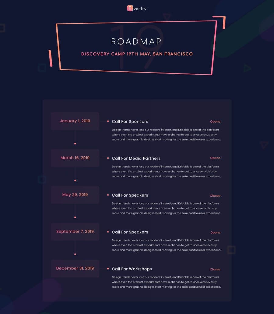 EventGree Event Template Timeline thumbnail