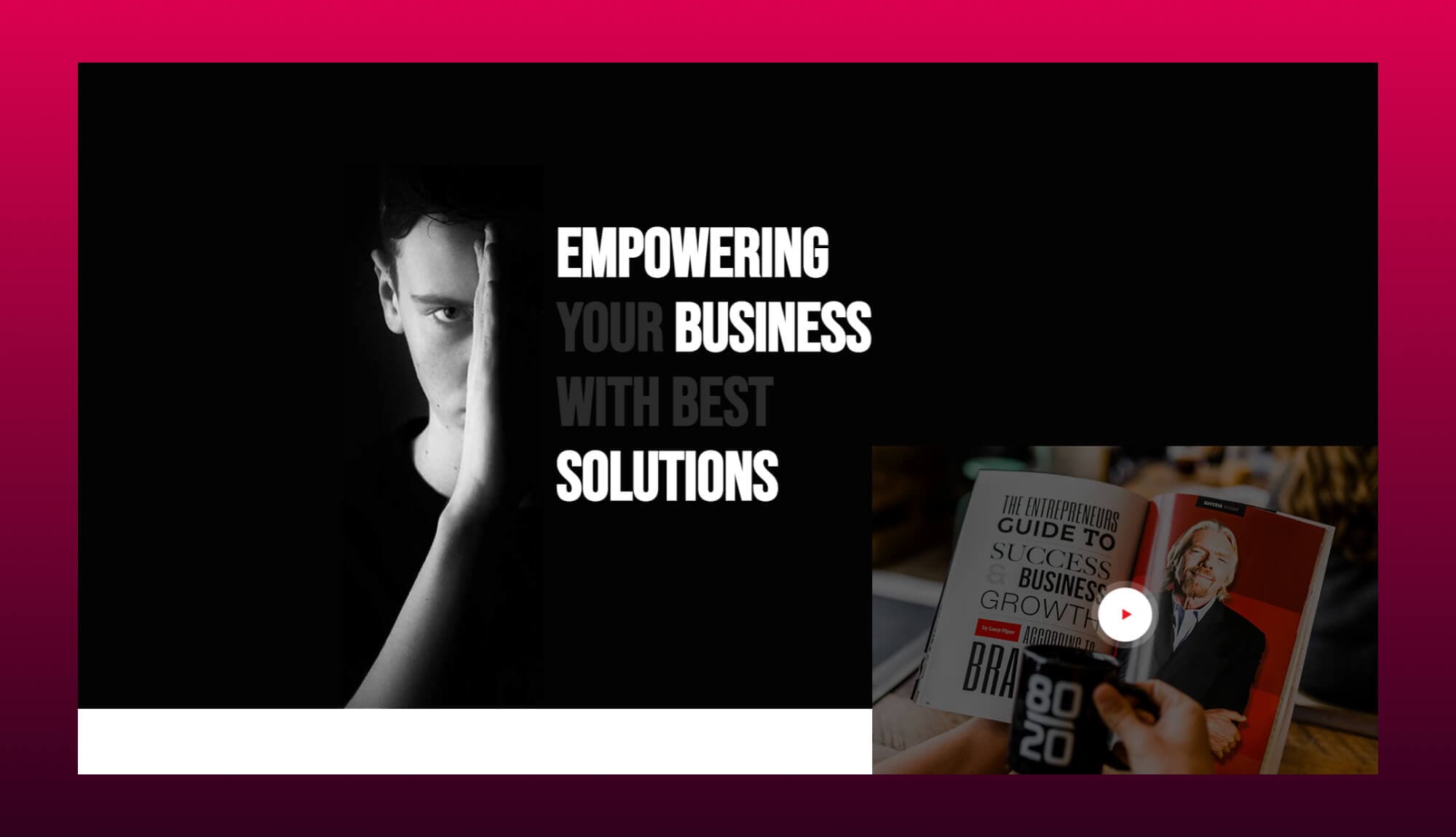 BizCred Hero Section For Gutenberg By Templately