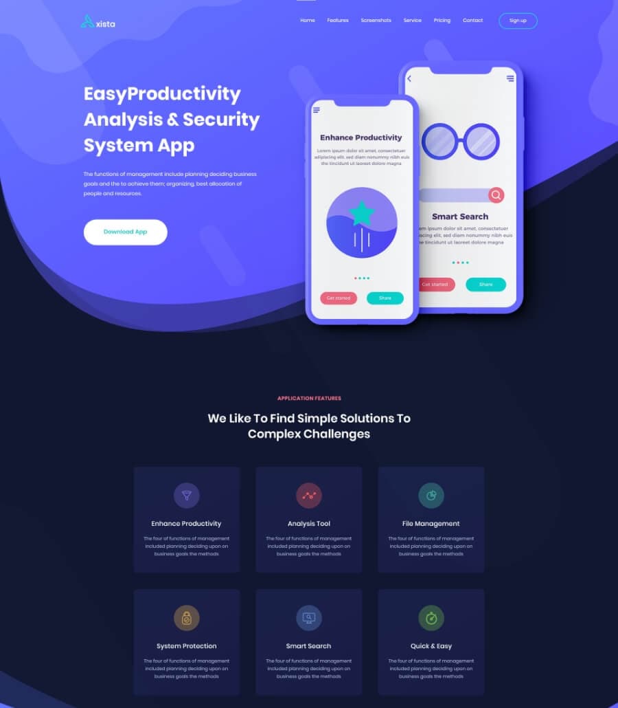 AppMentor App Landing Homepage (dark) thumbnail